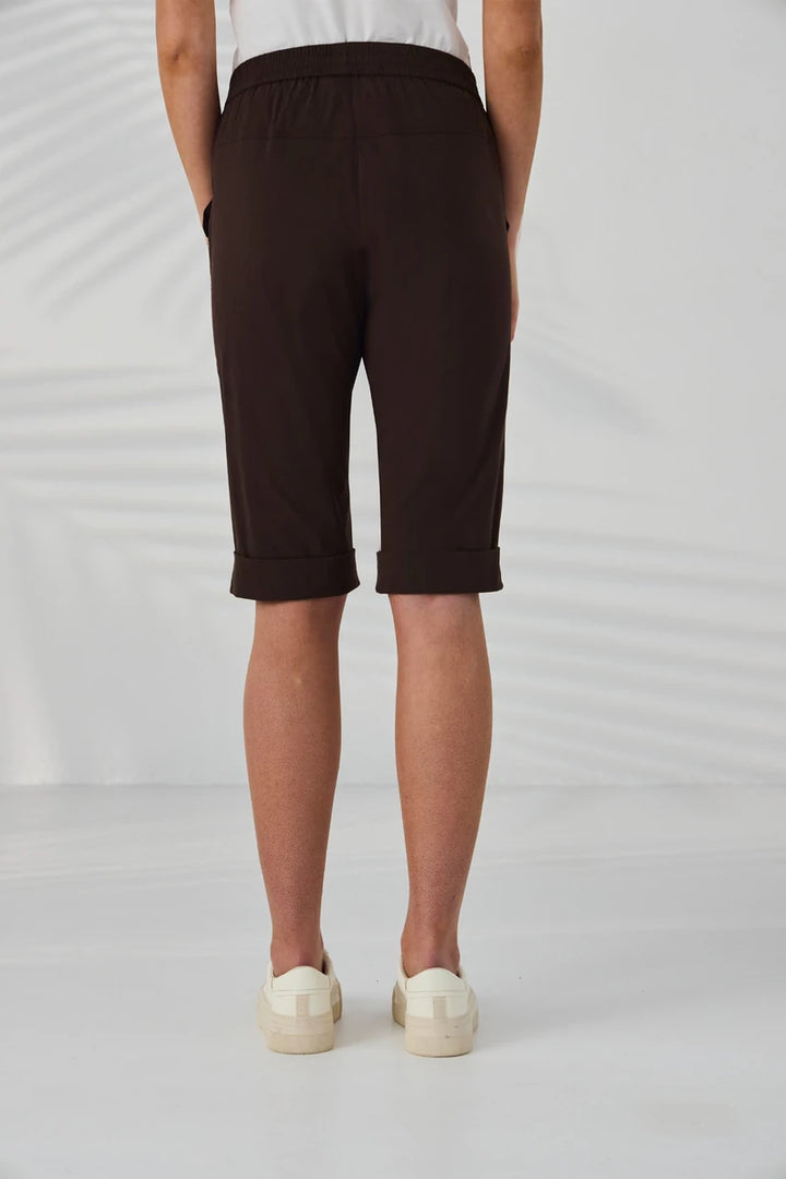 Lania The Label LTL Cuffed Short NAL2790C in Cocoa – back view