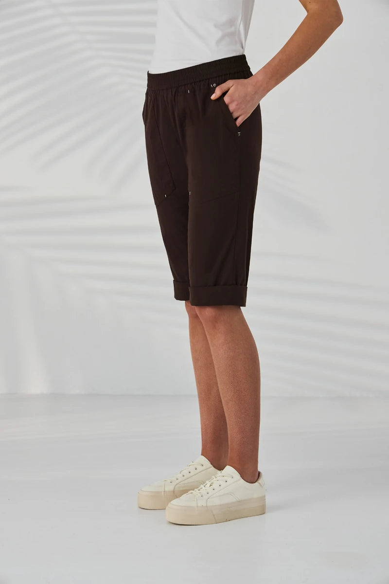Lania The Label LTL Cuffed Short NAL2790C in Cocoa – side view