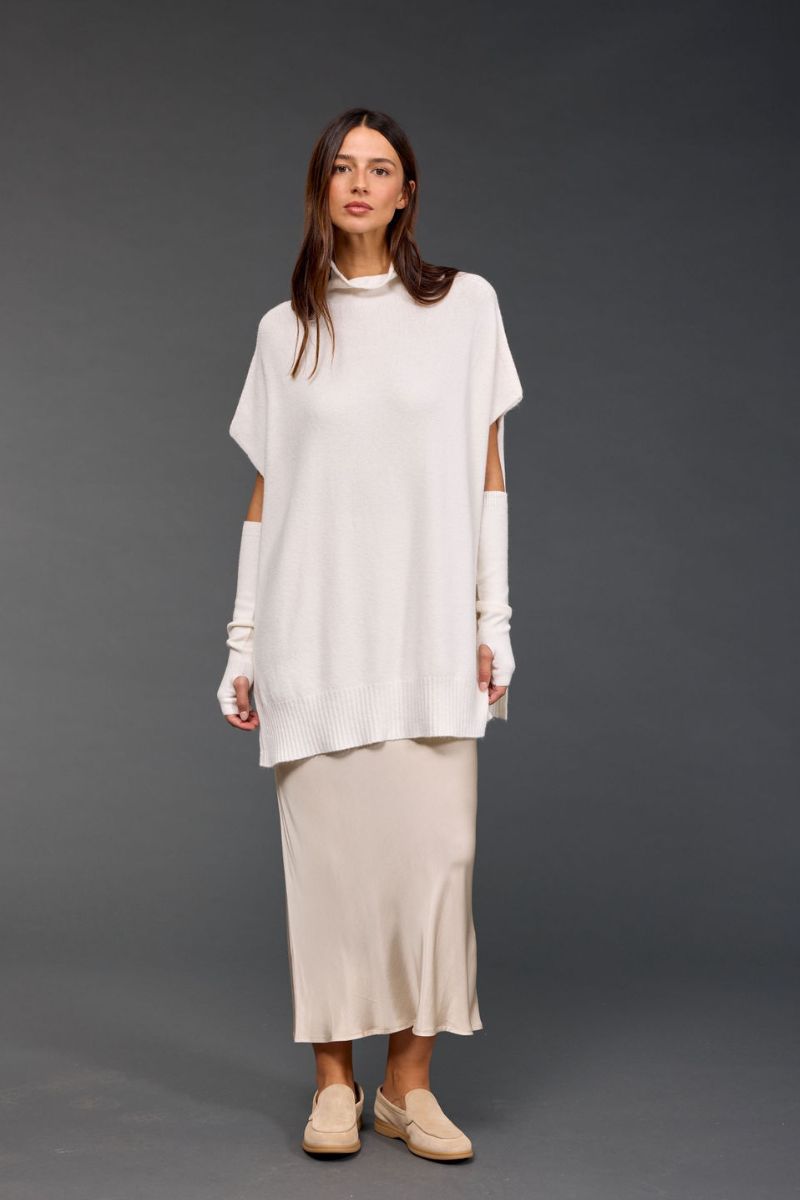Lauren Vidal Judi Tunic Sweater Ecru