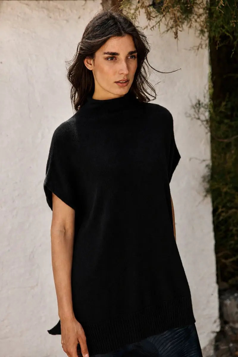 Lauren Vidal Judi Tunic Sweater Noir