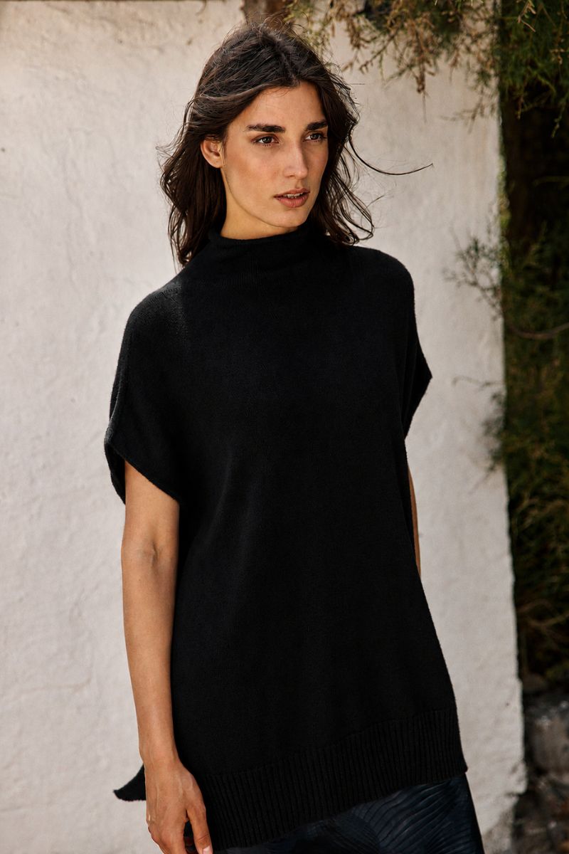 Lauren Vidal Judi Tunic Sweater Noir