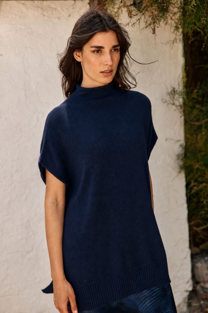 Lauren Vidal Judi Tunic Sweater Nuit
