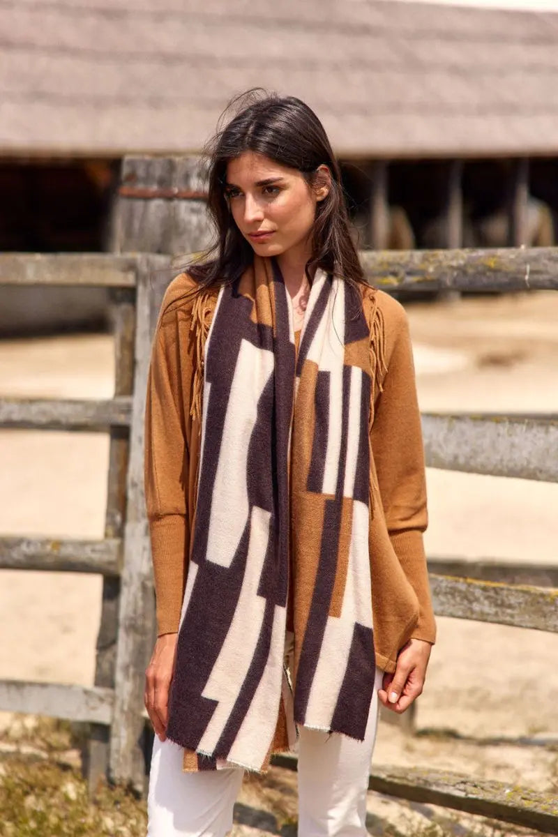 Lauren Vidal Noah Scarf – Beige