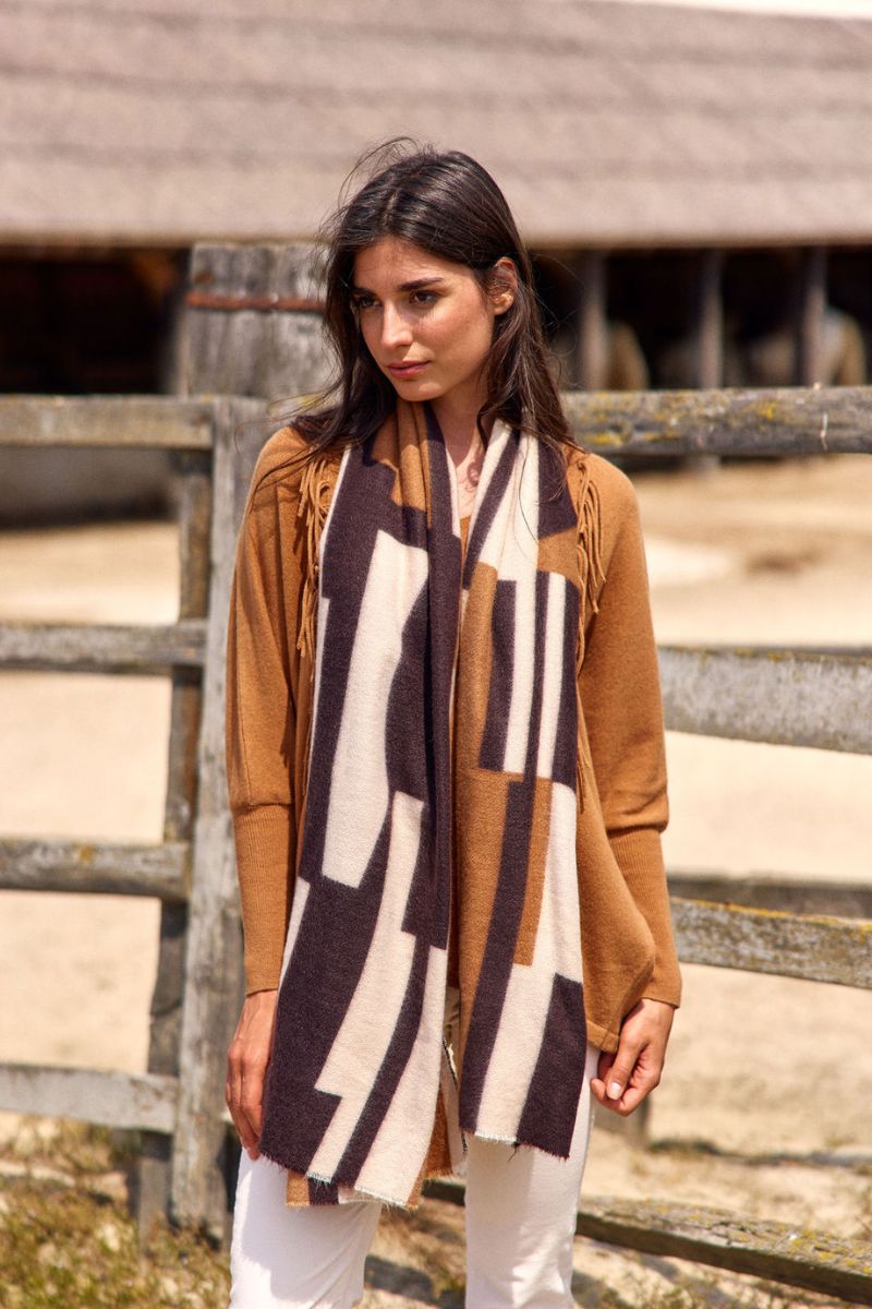 Lauren Vidal Noah Scarf – Beige