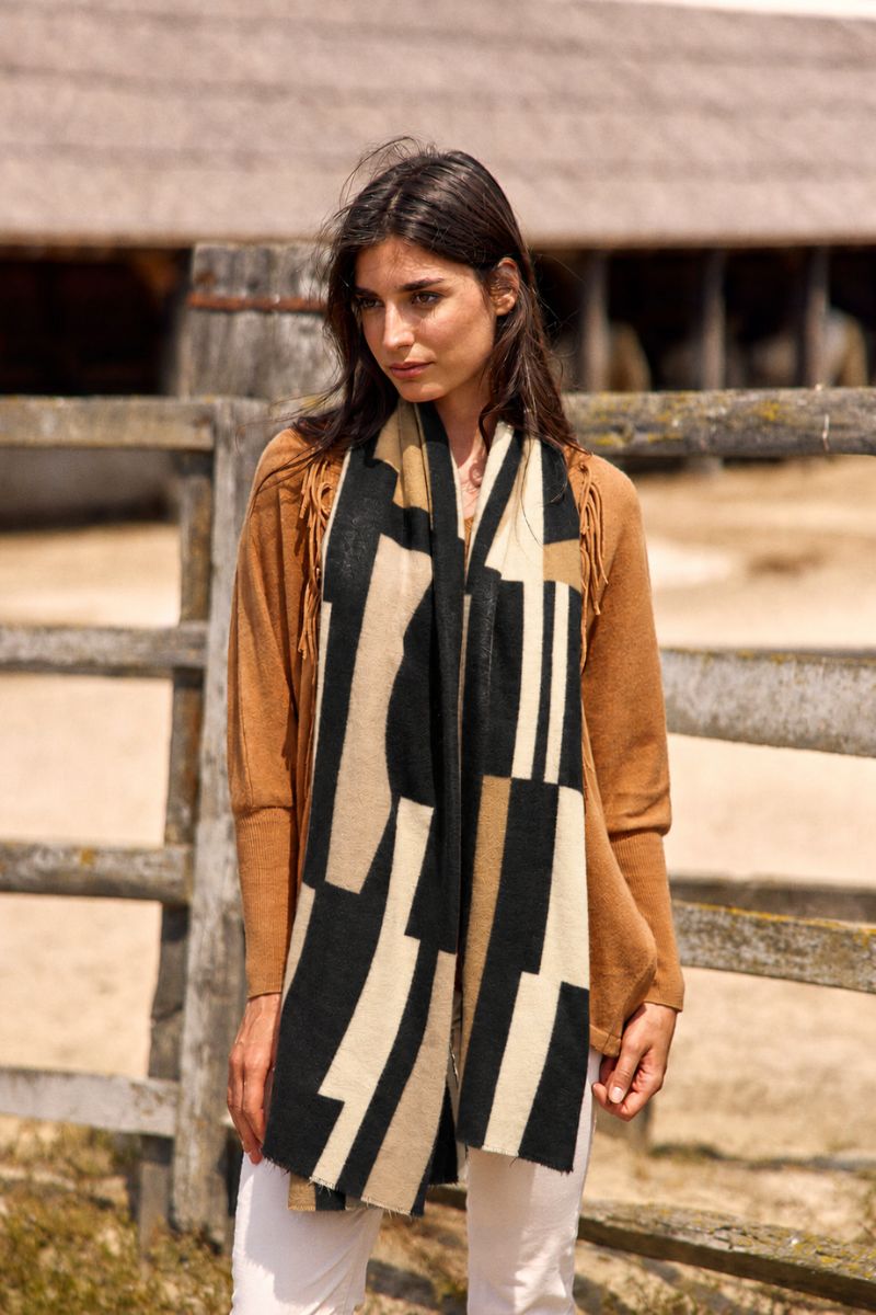 Lauren Vidal Noah Scarf – Black