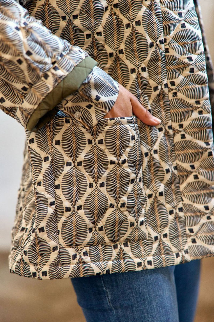 Detail of Palme Jacket print by Lauren Vidal