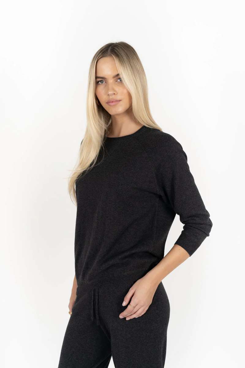 Lexie Sweater in Charcoal HW25603 by Humidity Lifestyle