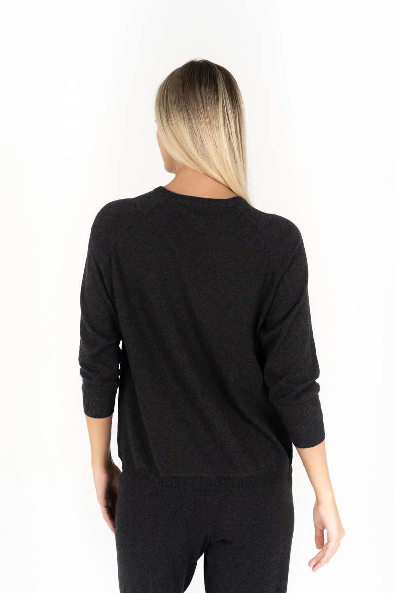 Lexie Sweater in Charcoal HW25603 by Humidity Lifestyle