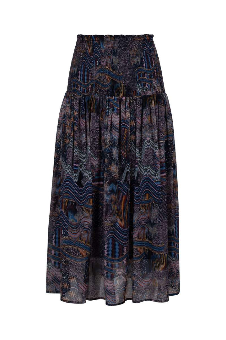 Liberty Skirt in Indigo Multi LS2921 by Loobie's Story