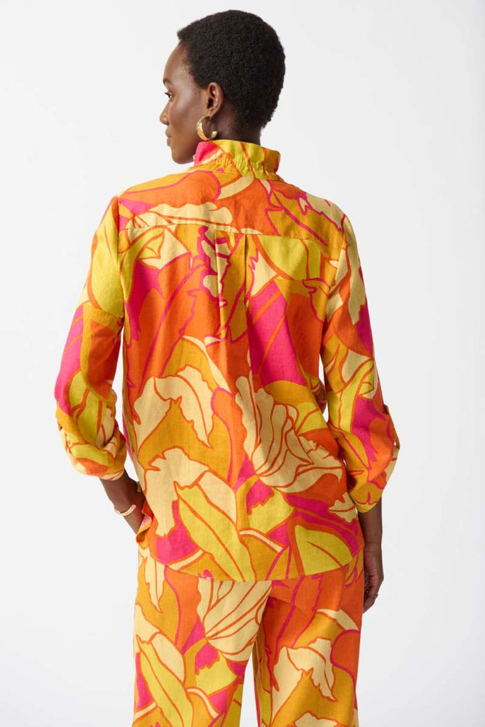 linen-blend-floral-print-trapeze-blouse-in-pink-multi-joseph-ribkoff-back-view_1200x