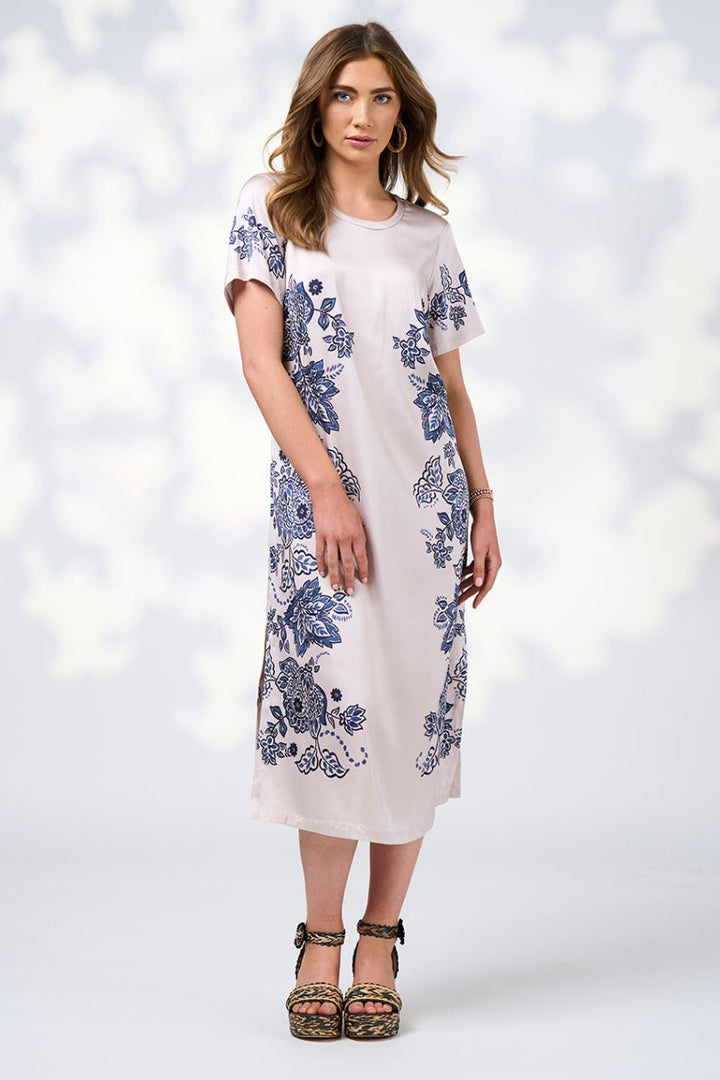 Loobie's Story Indie Dress in Bone Multi by Loobies Story in Cream / 8