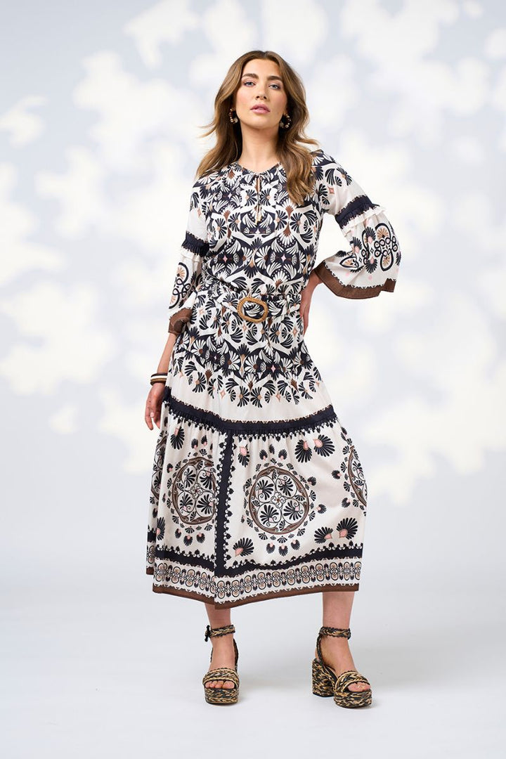 Loobie's Story Zoe Blouse in ecru multi Loobies Story in Ecru / 10