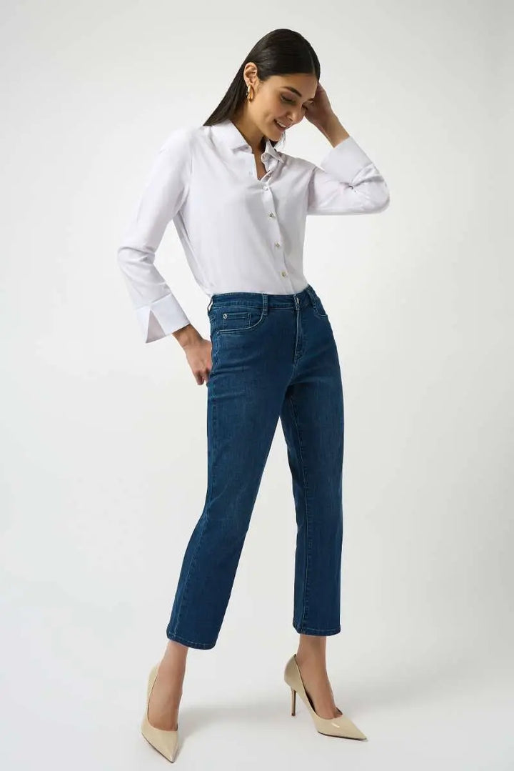 Women's Joseph Ribkoff Featherweave Denim – wrinkle-resistant lightweight jean