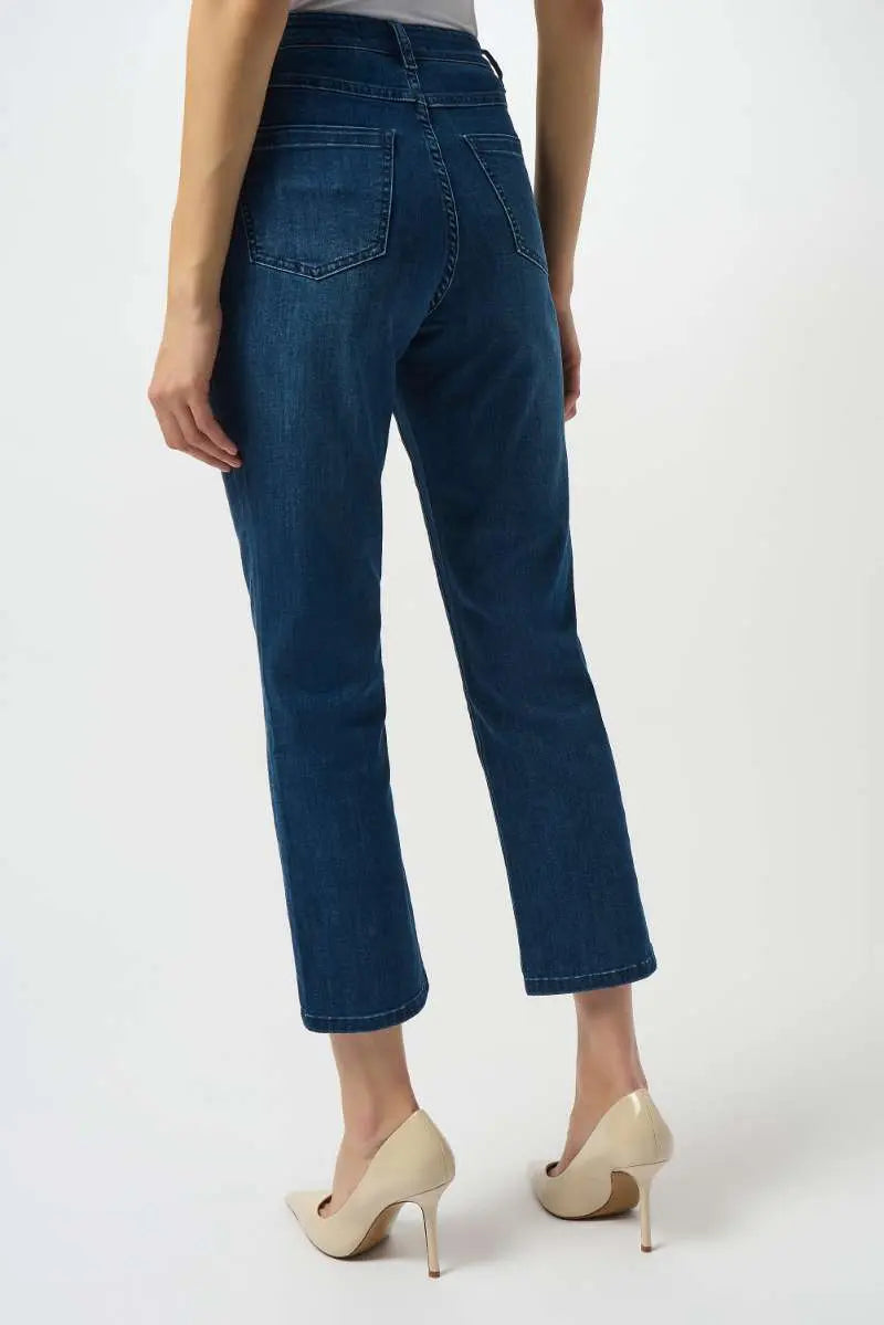 Margot Classic Straight Leg Featherweave Denim Jeans in 252926 by Joseph Ribkoff