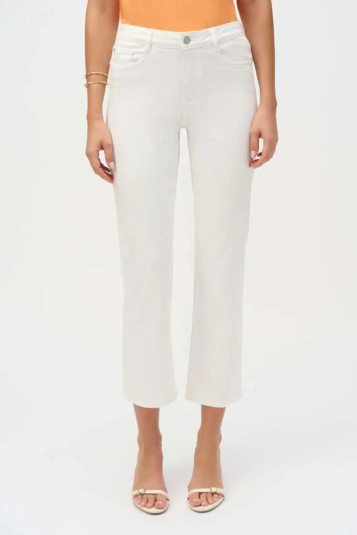 Margot Classic Straight Leg Featherweave Denim Jeans in 252926 by Joseph Ribkoff