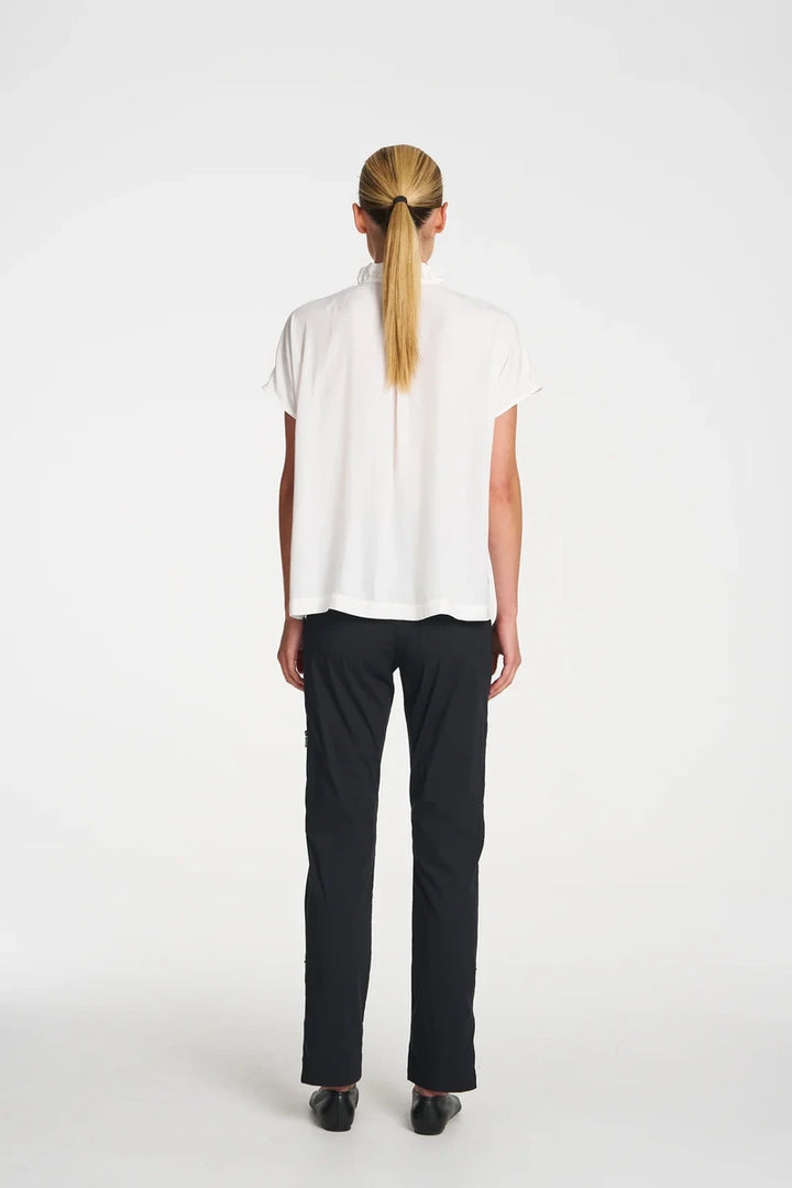 Mela Purdie Lariat Shell F67 8986 in White, original side studio view
