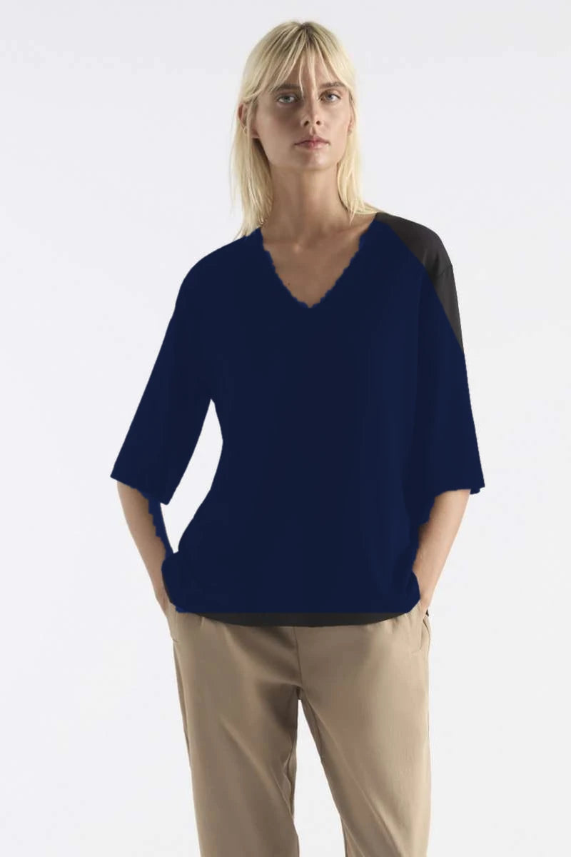 Mela Purdie V Stretch Plaza Navy F01 8323