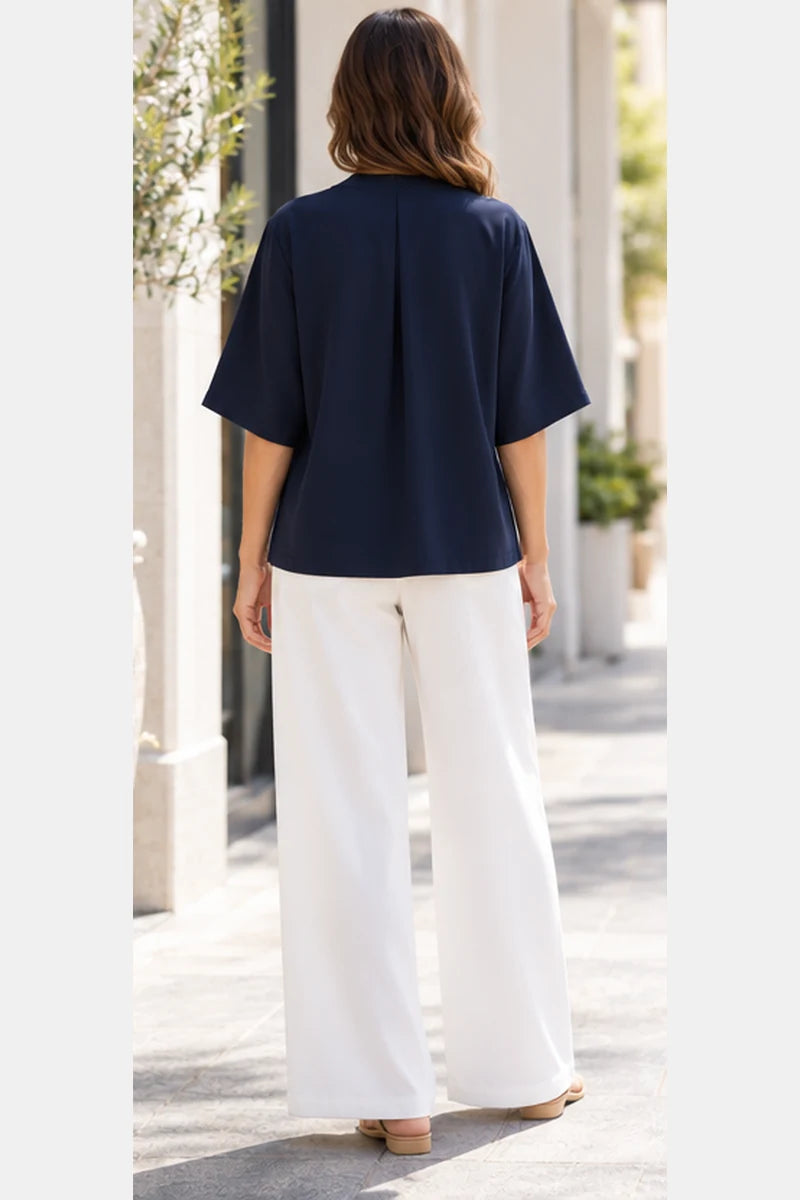 Mela Purdie Venice Plaza Navy F67 8253, back view