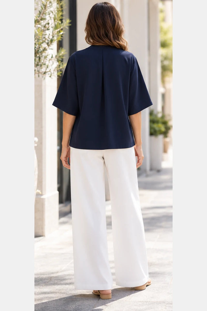 Mela Purdie Venice Plaza Navy F67 8253, back view