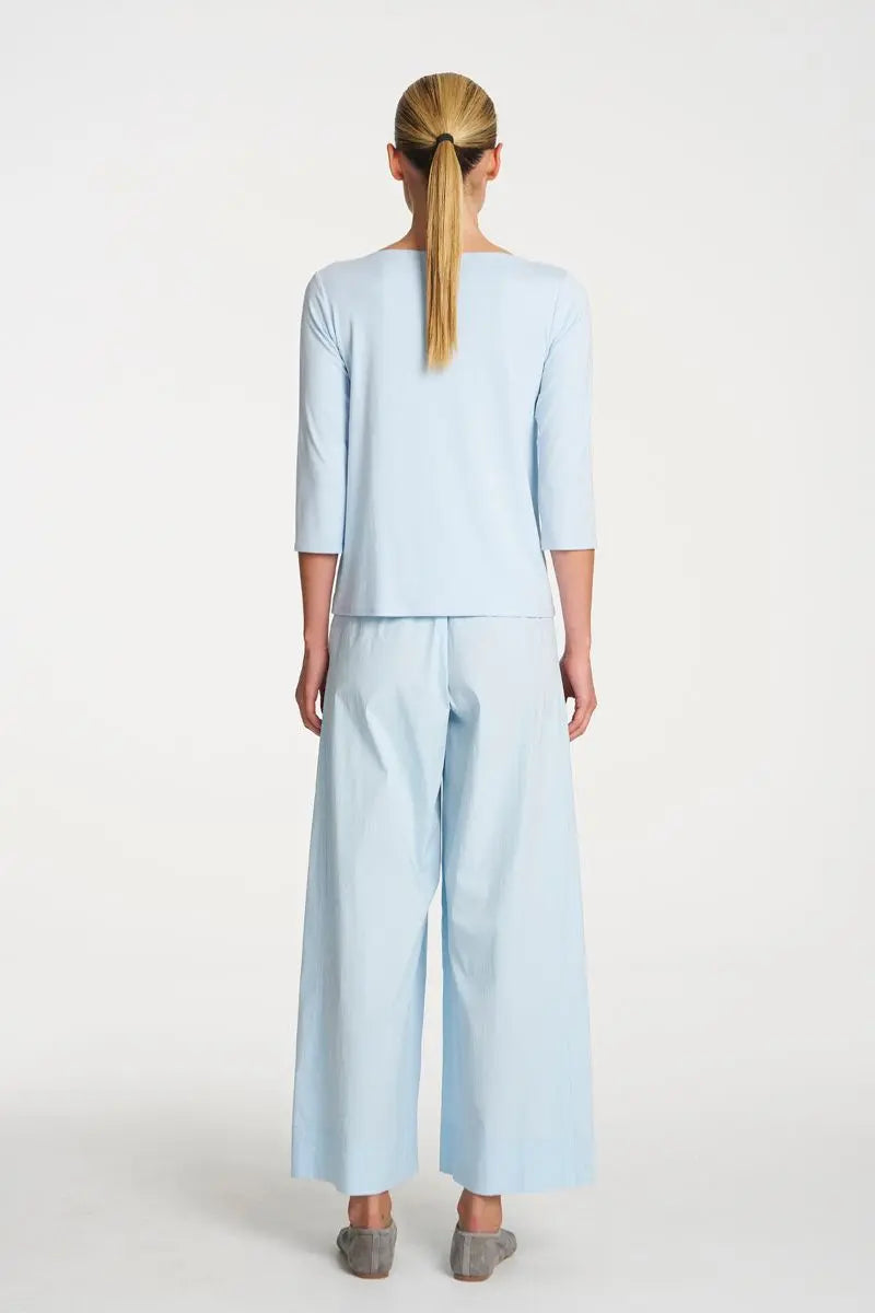 Woman wearing Relaxed Boat Neck Top in Dream by Mela Purdie back