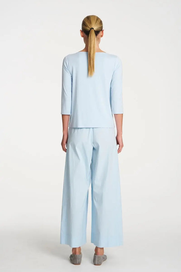 Woman wearing Relaxed Boat Neck Top in Dream by Mela Purdie back