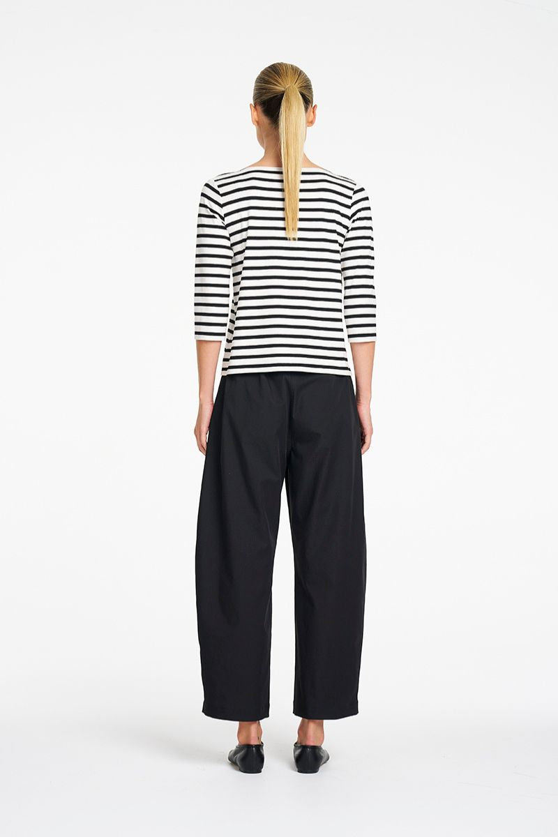 Mela Purdie Barrel Leg Pant in Black back view