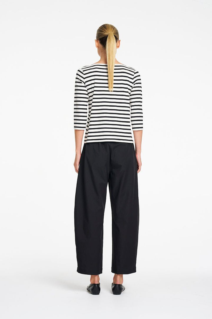 Mela Purdie Barrel Leg Pant in Black back view