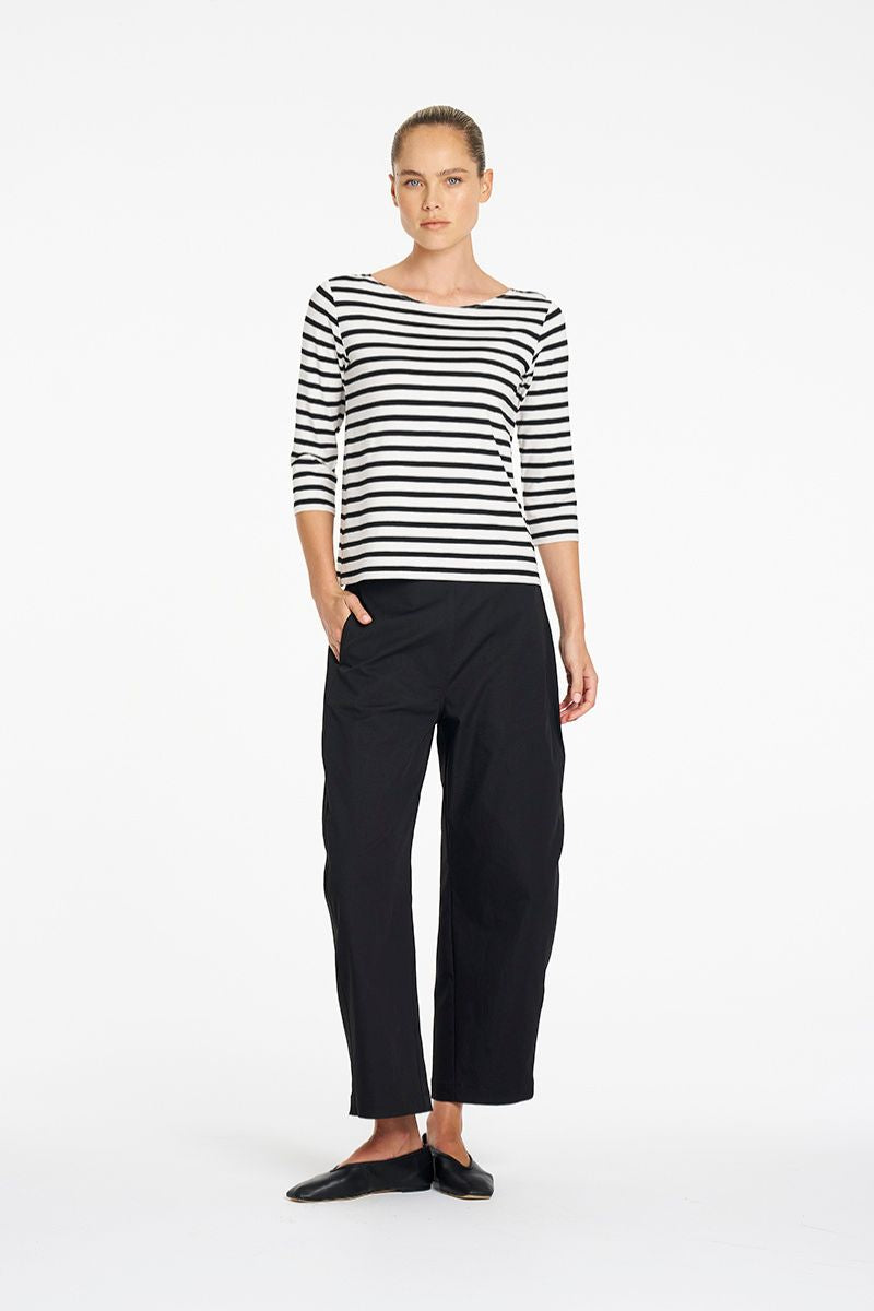 Barrel Leg Pant in Black by Mela Purdie – F416 10002