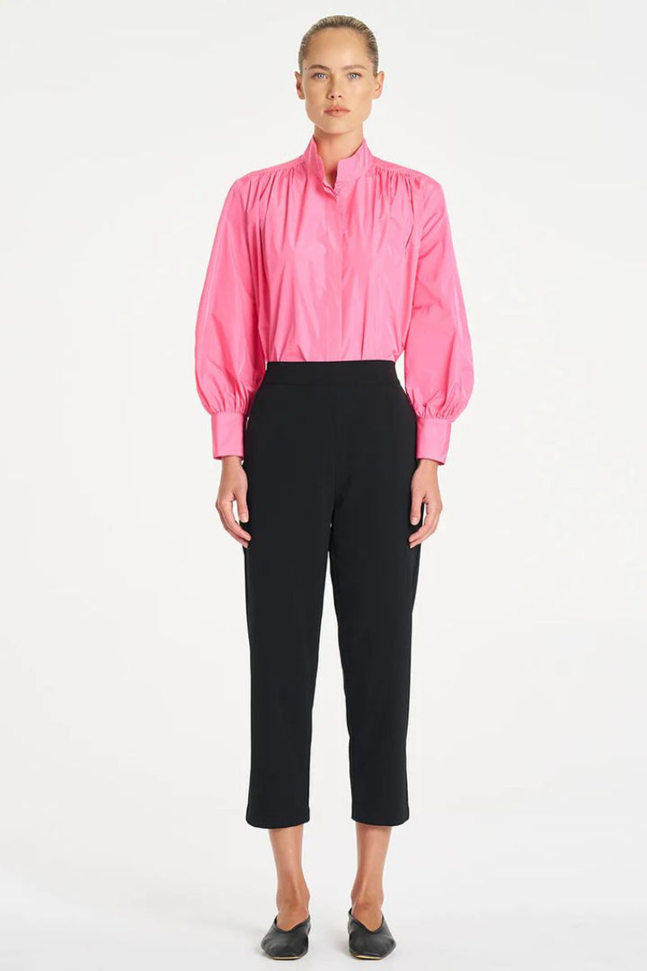 Italian taffeta fabric detail showing sheen Floss shirt Mela Purdie