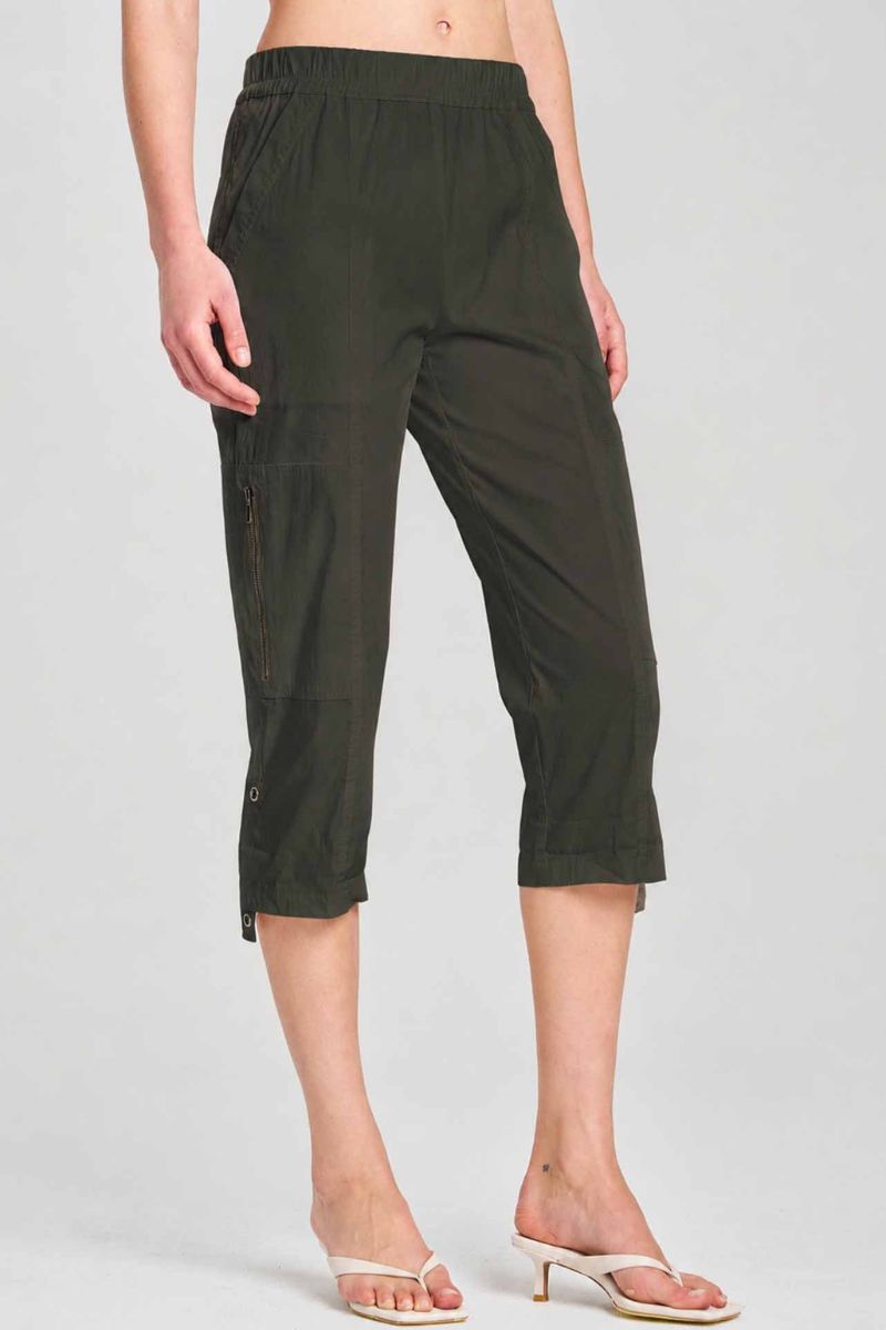 Cropped Zip Cargo Pant in Bark by Mela Purdie – F65 1386