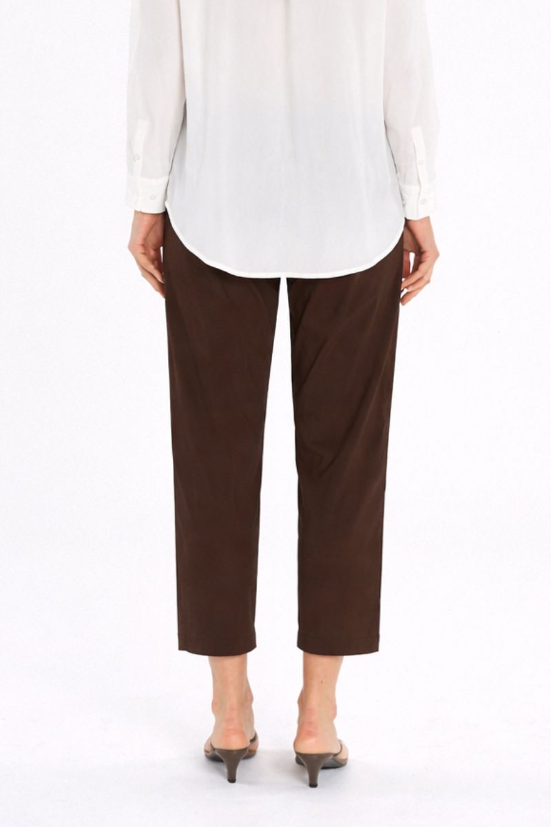 Detail of Nomad Pant in Fudge by Mela Purdie