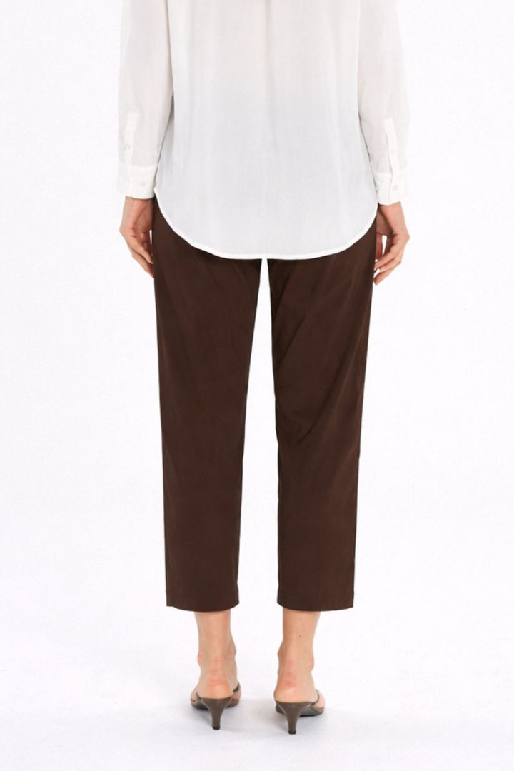 Detail of Nomad Pant in Fudge by Mela Purdie