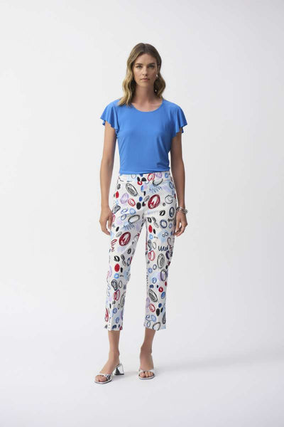 Millennium Abstract Print Crop Pants