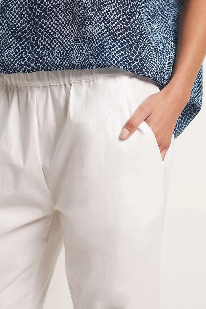 Nomad Pant In white F65 1478 by Mela Purdie
