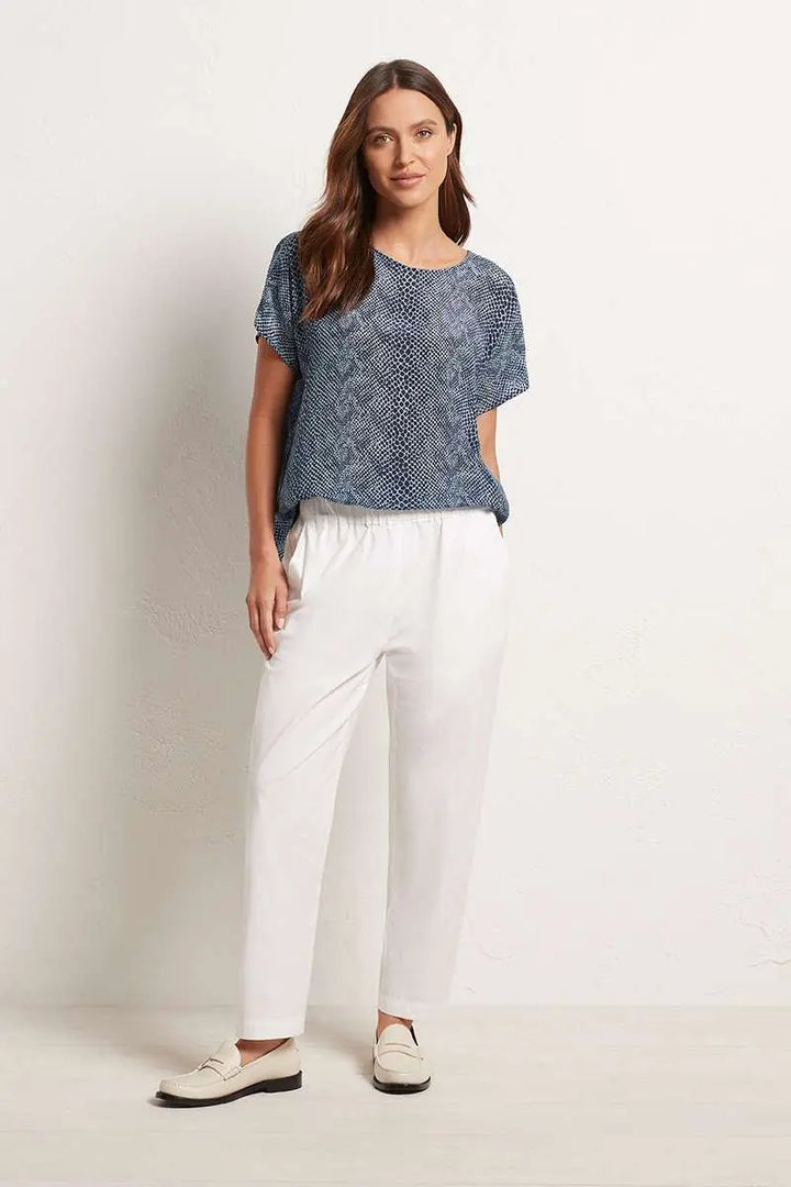 Nomad Pant In white F65 1478 by Mela Purdie