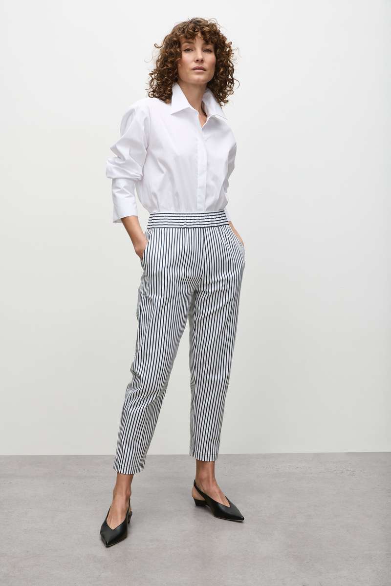 Nomad Pant in White/Indigo F730 1478 by MELA PURDIE