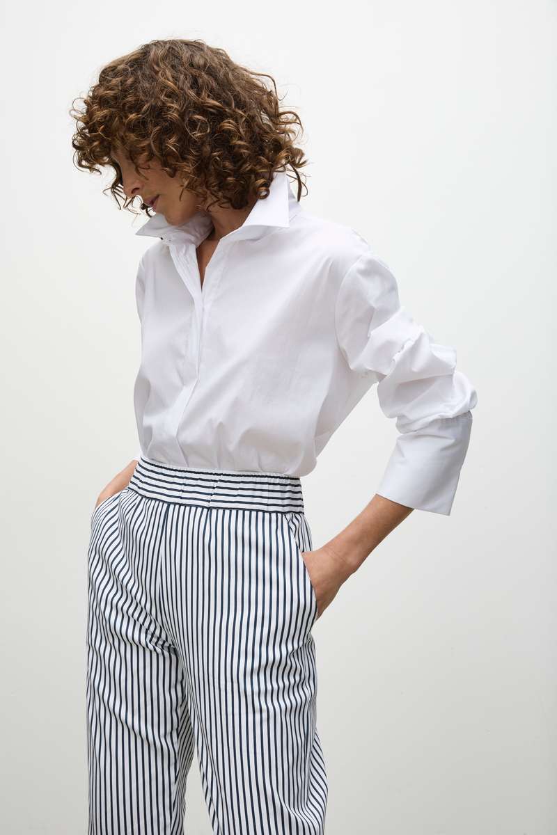 Pre Order Nomad Pant in White/Indigo F730 1478 by MELA PURDIE