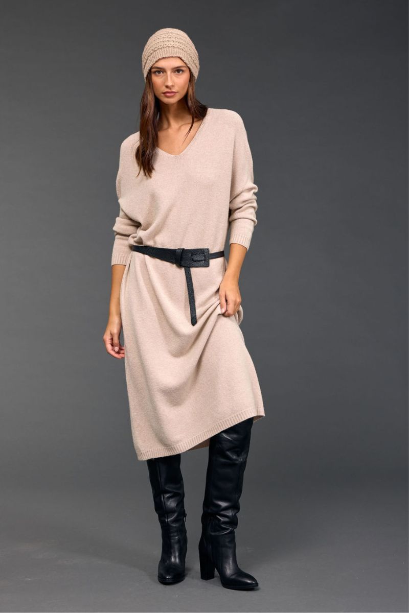 Lauren Vidal Noune Knit Dress Sable