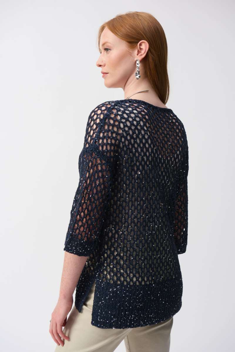 open-stitch-sweater-with-sequins-in-midnight-blue-joseph-ribkoff-back-view_1200x