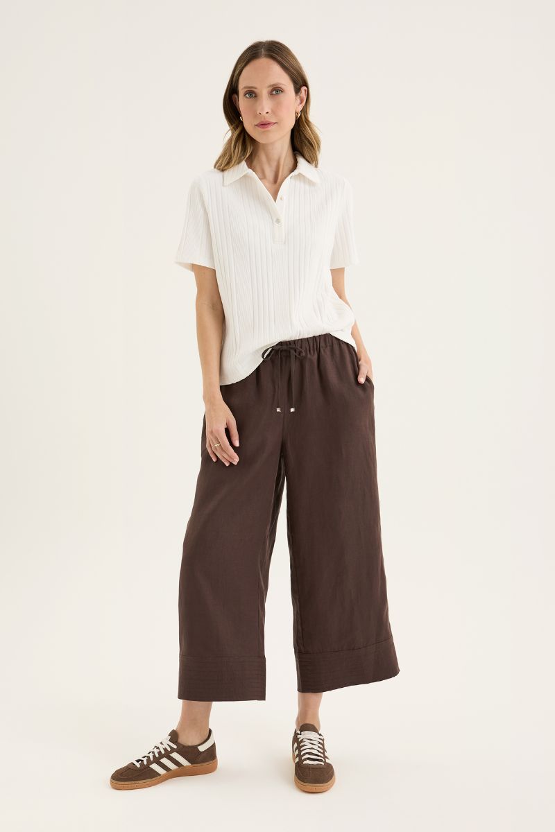 Tirari Palazzo Pant YTWN8994 in Espresso by Yarra Trail