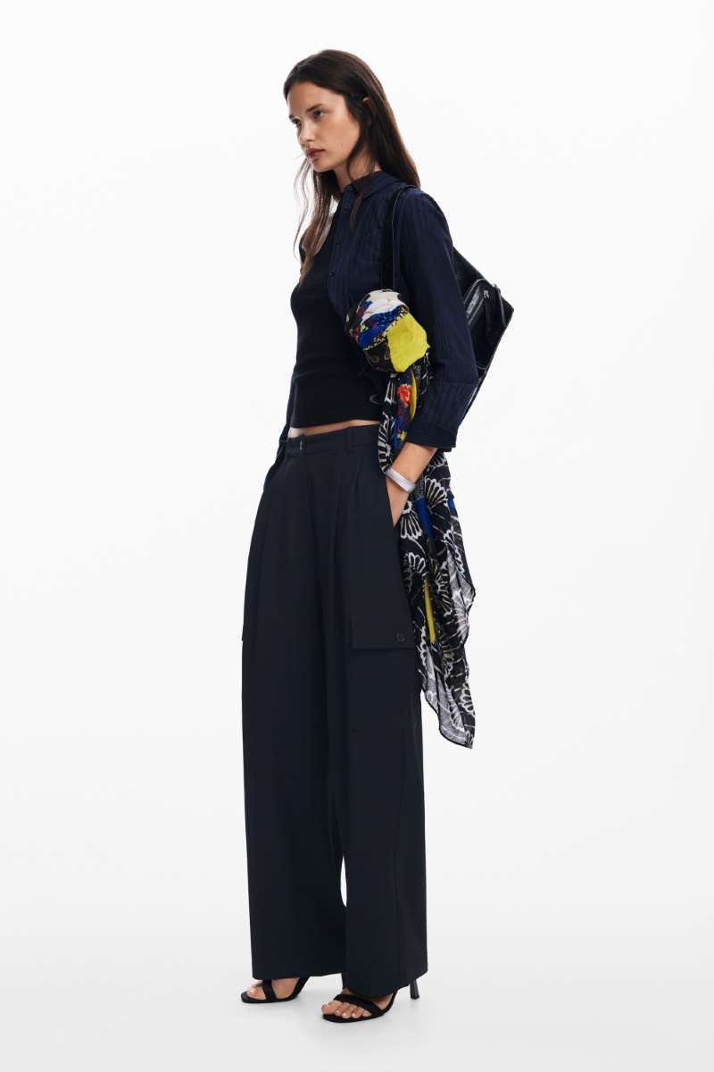Patch Rectangle Foulard in Navy 24WAWA05 by Desigual