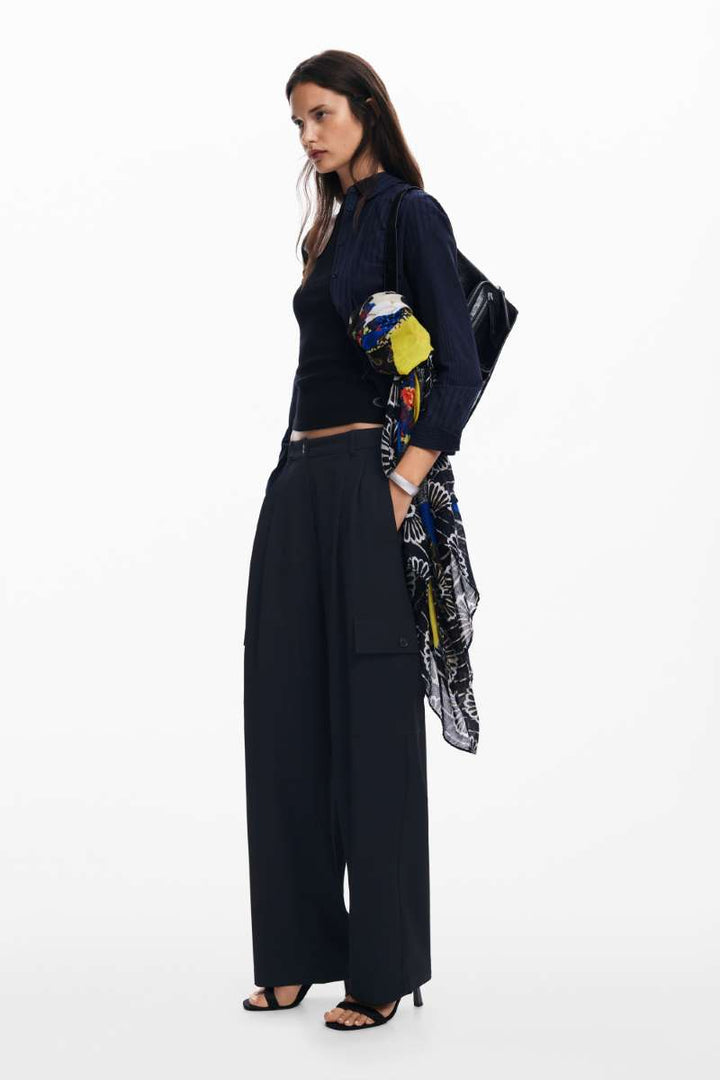 Patch Rectangle Foulard in Navy 24WAWA05 by Desigual