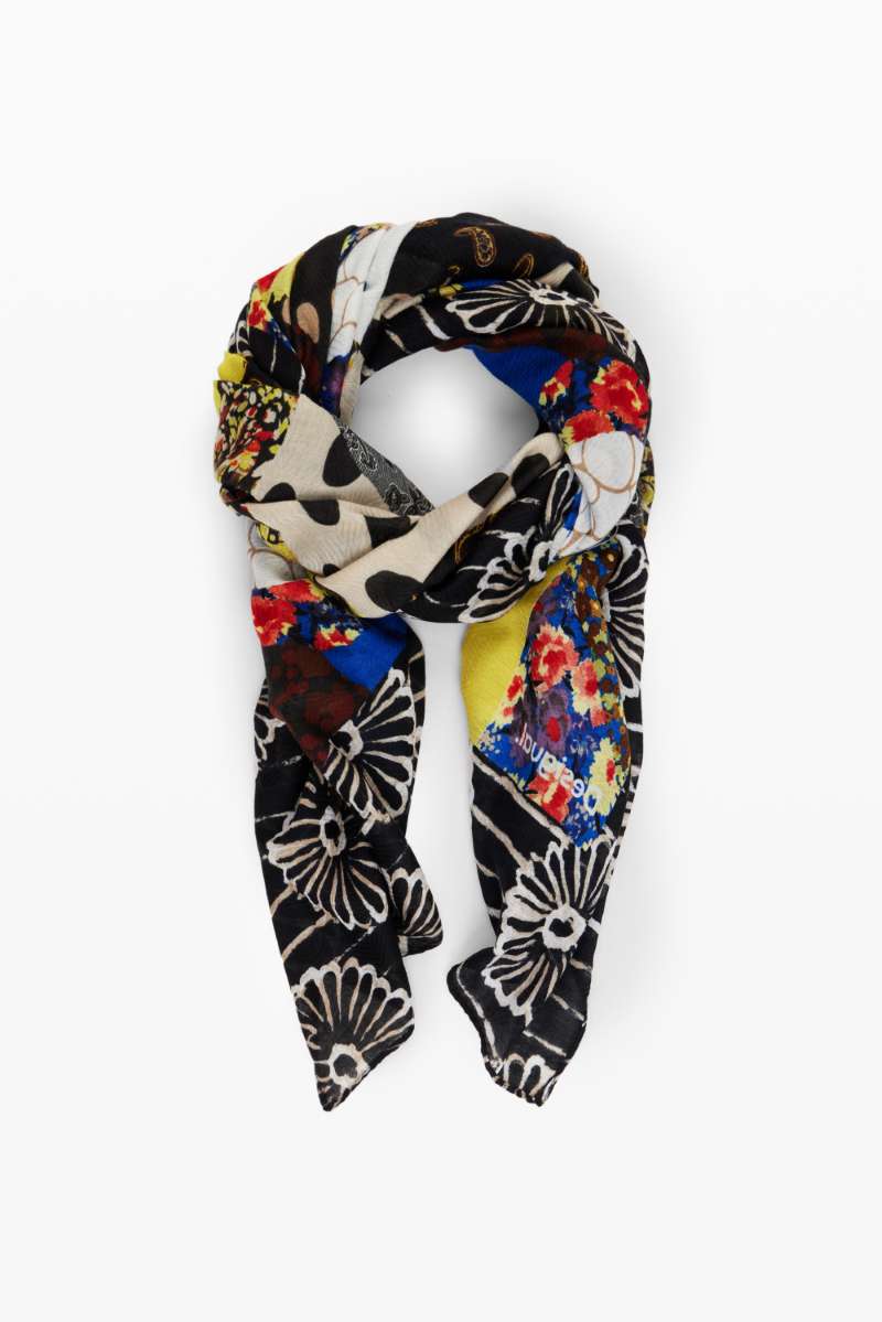 Patch Rectangle Foulard in Navy 24WAWA05 by Desigual