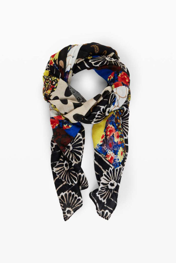Patch Rectangle Foulard in Navy 24WAWA05 by Desigual