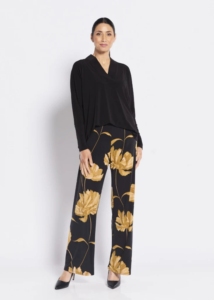 Joey Wide Leg Slinky Jersey Pant in Greta by Philosophy