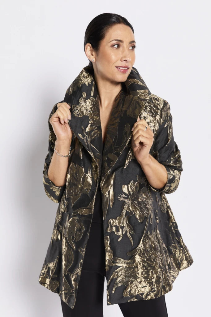 Madeline Long Sleeve Opera Coat in Gold by Philosophy