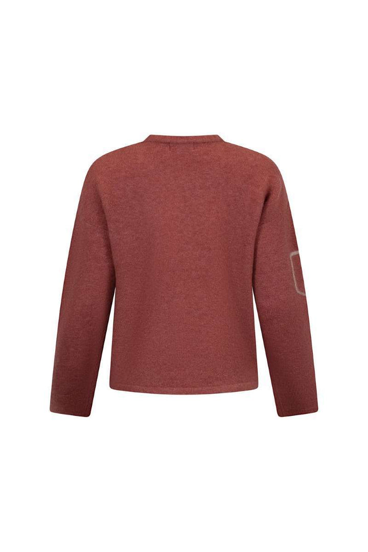 Pocket Money Sweater in Nectarine MSK2524 by Madly Sweetly in Nectarine, size XS