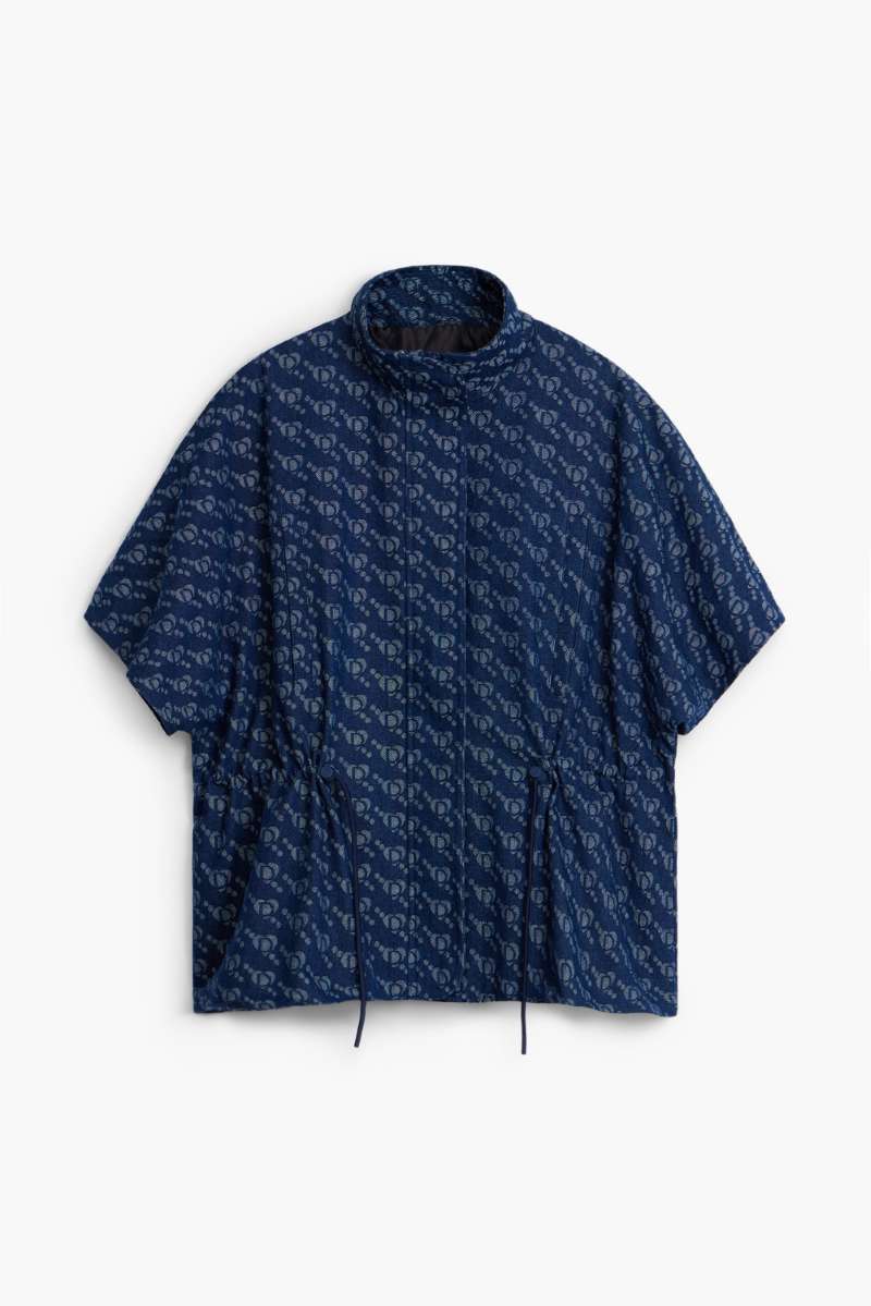 Poncho Imago R in Denim Dark Blue 24WAID02 by Desigual
