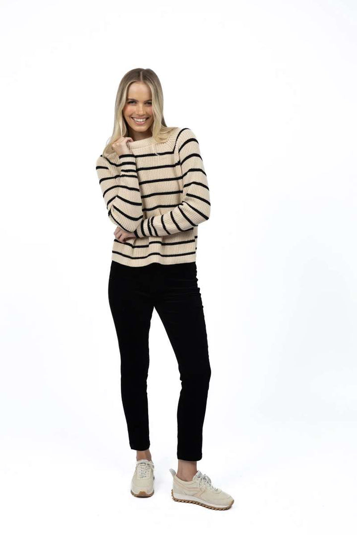 Queen Cord Jean in Midnight HW25106 by Humidity Lifestyle in Midnight, size 6