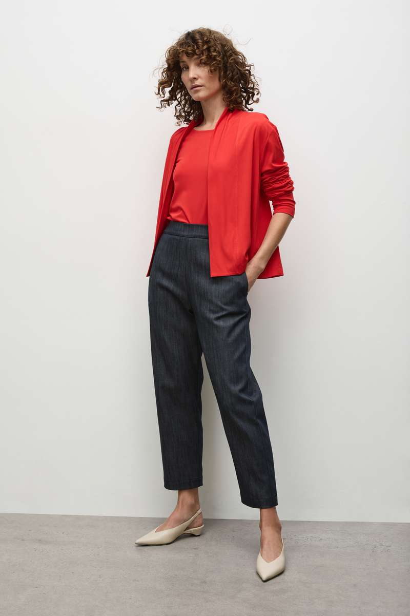 Pre Order Relaxed Boat Neck in Poppy F01 2630 by MELA PURDIE